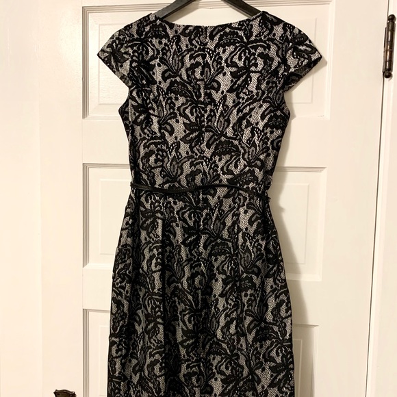 Alyx Limited Black Lace Belted Cocktail Dress - Picture 3 of 3